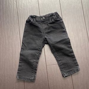 The children’s place baby girl black skinny jeans with adjusters size 12-18M